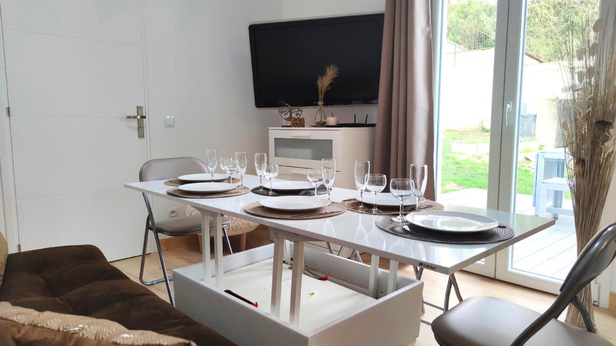 The Little Oak - Tiny House With Bed On Mezzanine & Terrace - From 1 To 4 P Disney, Paris & Cdg Pomponne Εξωτερικό φωτογραφία